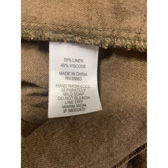 Jones & Co N.Y. Moka Linen Open Front Jacket Size 2X - Picture 8 of 8